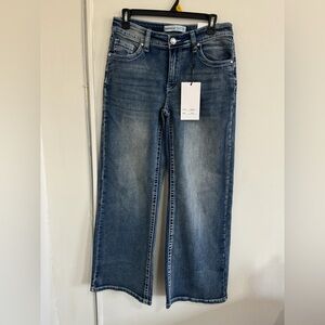 telepatía mid rise wide leg jean size 11/30 new with tag